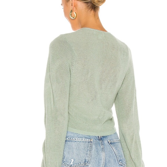 Beach Riot Sage Green Ruched Sweater - Picture 2 of 6